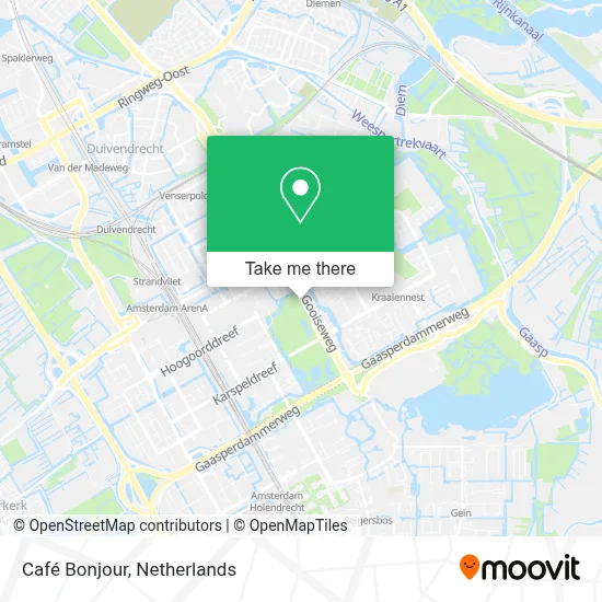 Café Bonjour map