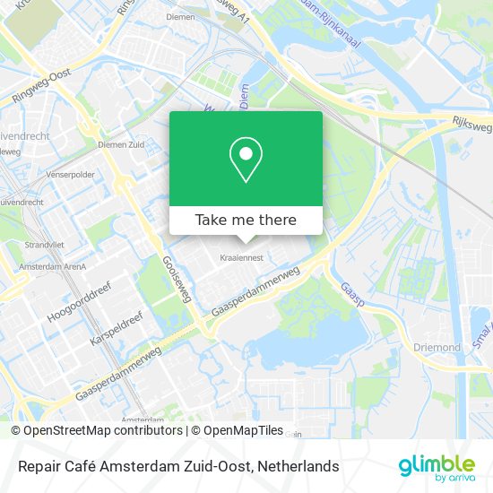 Repair Café Amsterdam Zuid-Oost map