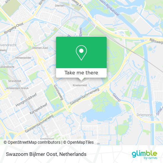 Swazoom Bijlmer Oost map