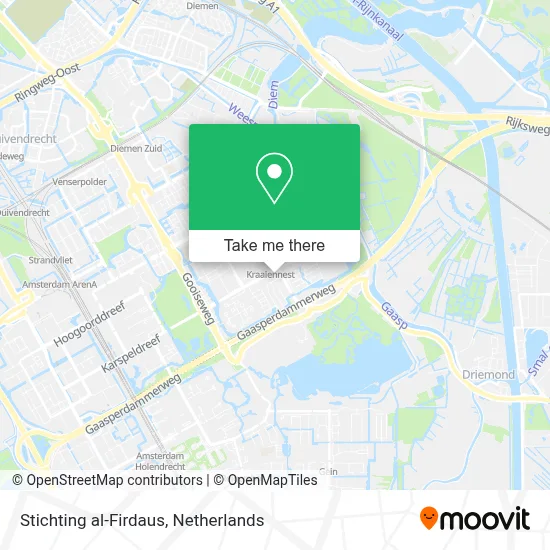 Stichting al-Firdaus map