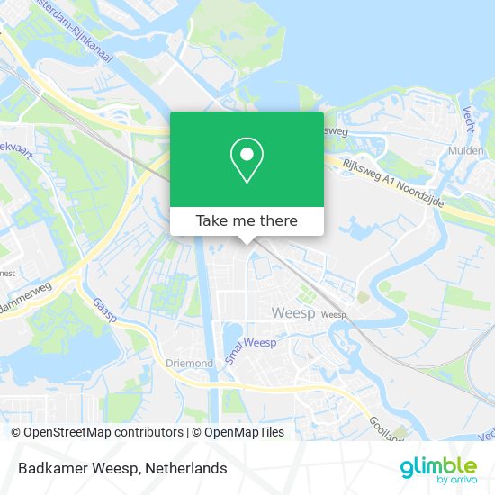 Badkamer Weesp map