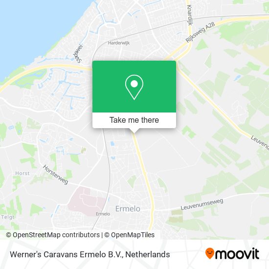 Werner's Caravans Ermelo B.V. map