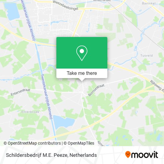 Schildersbedrijf M.E. Peeze map