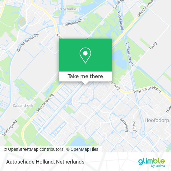 Autoschade Holland map