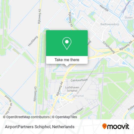 AirportPartners Schiphol Karte
