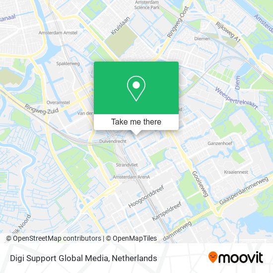 Digi Support Global Media map