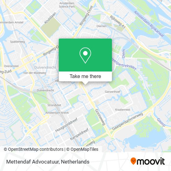 Mettendaf Advocatuur map