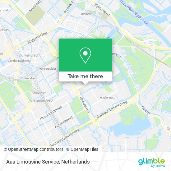 Aaa Limousine Service map