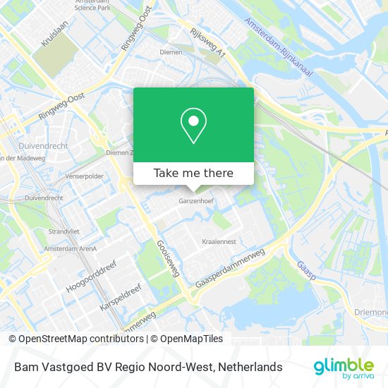 Bam Vastgoed BV Regio Noord-West map