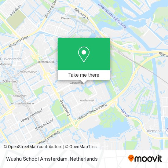 Wushu School Amsterdam map