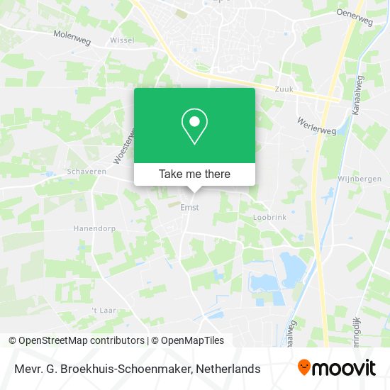 Mevr. G. Broekhuis-Schoenmaker map