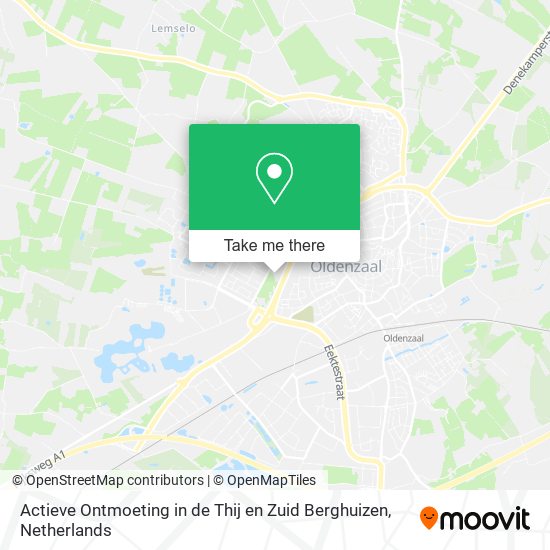 Actieve Ontmoeting in de Thij en Zuid Berghuizen Karte