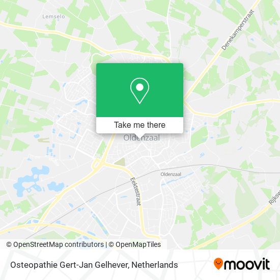 Osteopathie Gert-Jan Gelhever map