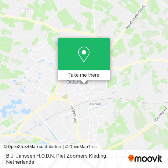 B.J. Janssen H.O.D.N. Piet Zoomers Kleding map