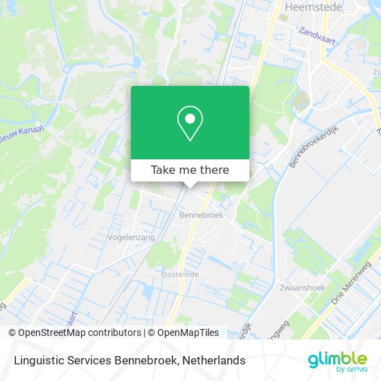 Linguistic Services Bennebroek map