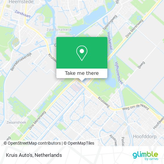 Kruis Auto's map