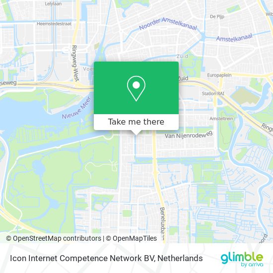 Icon Internet Competence Network BV map