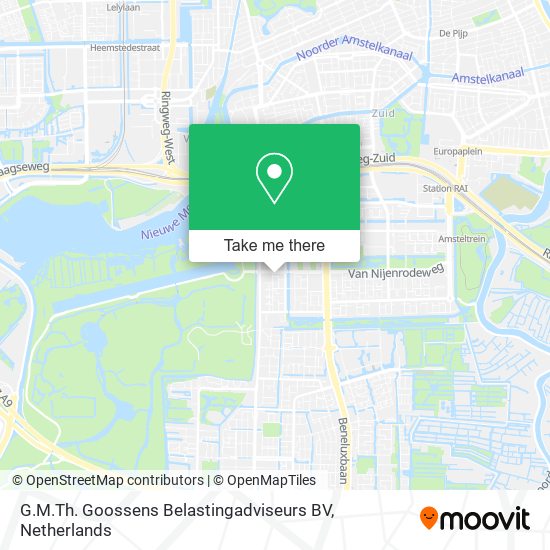 G.M.Th. Goossens Belastingadviseurs BV map