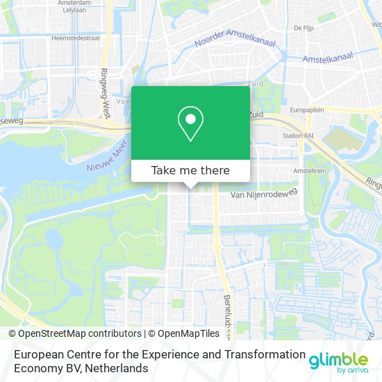 European Centre for the Experience and Transformation Economy BV map