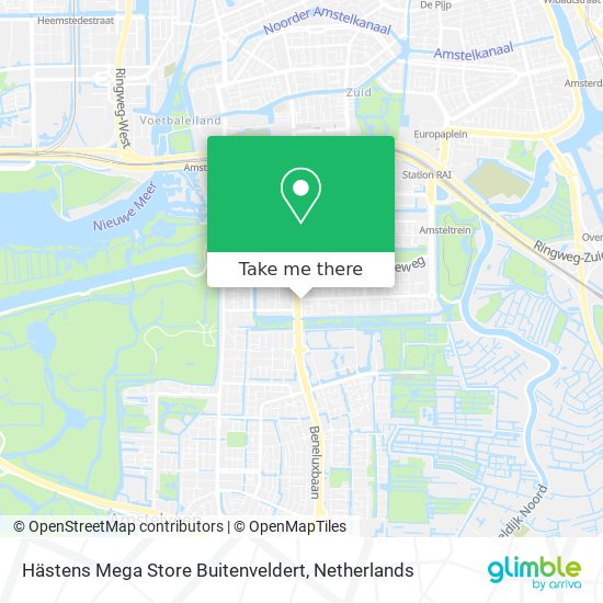 Hästens Mega Store Buitenveldert map