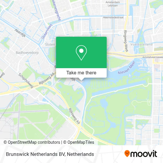 Brunswick Netherlands BV map