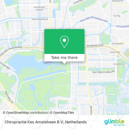 Chiropractie Kes Amstelveen B.V. map