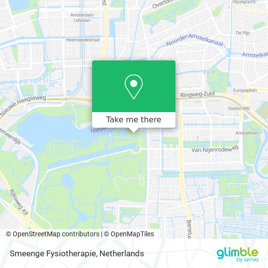 Smeenge Fysiotherapie map