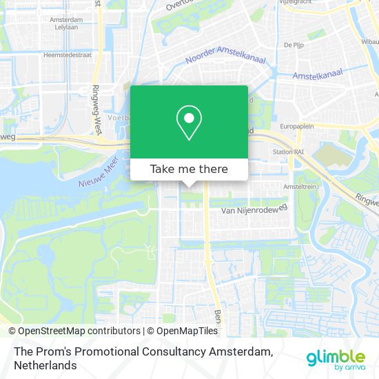 The Prom's Promotional Consultancy Amsterdam map