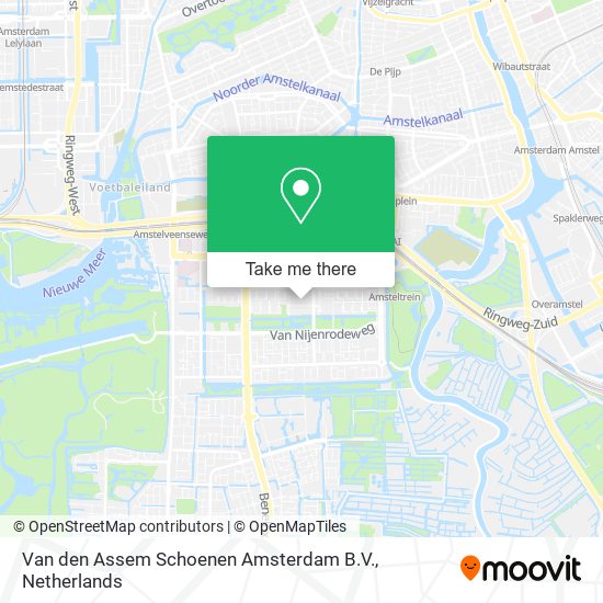 Van den Assem Schoenen Amsterdam B.V. map