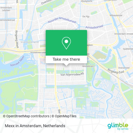 Mexx in Amsterdam map