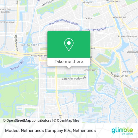 Modest Netherlands Company B.V. map