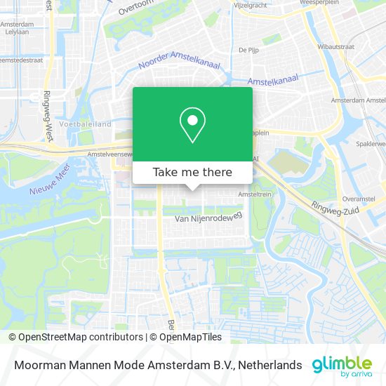 Moorman Mannen Mode Amsterdam B.V. map