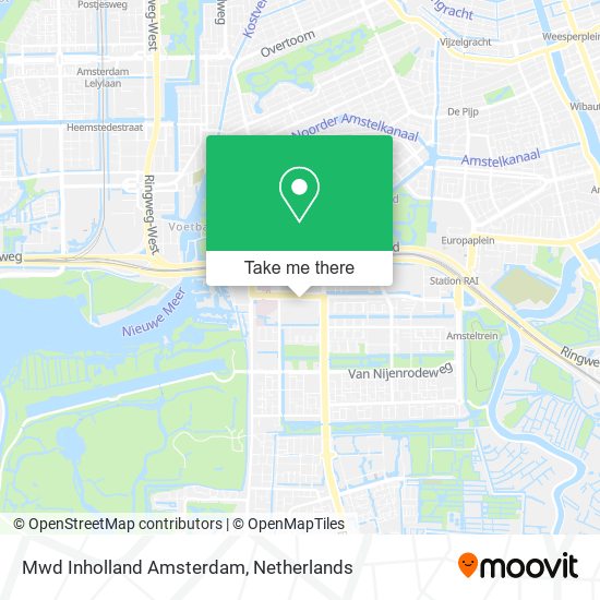 Mwd Inholland Amsterdam map