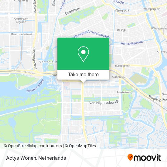 Actys Wonen map