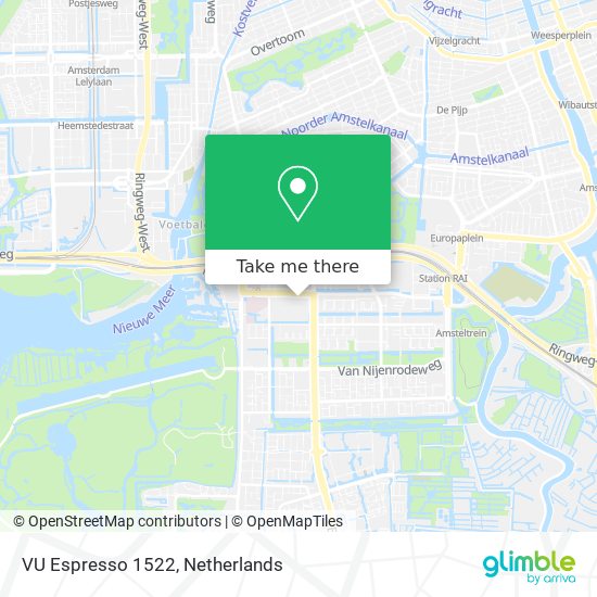 VU Espresso 1522 map