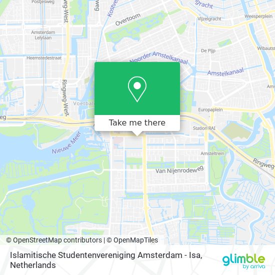 Islamitische Studentenvereniging Amsterdam - Isa map