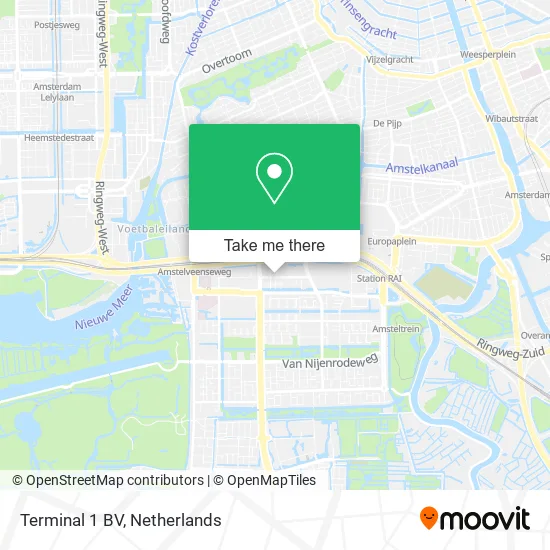 Terminal 1 BV map