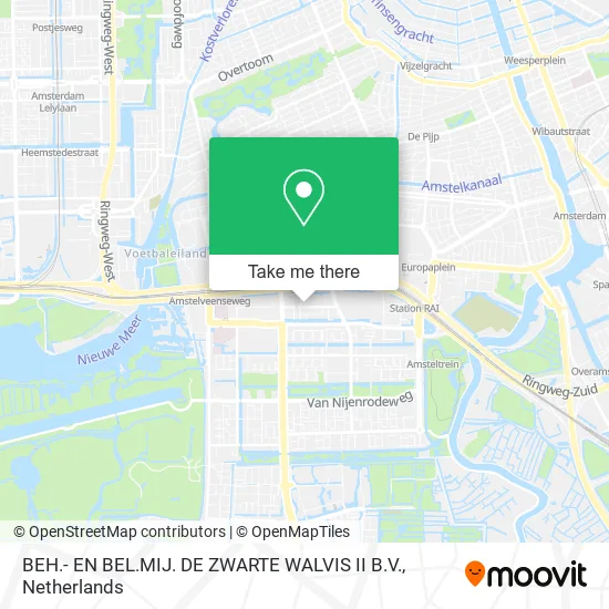 BEH.- EN BEL.MIJ. DE ZWARTE WALVIS II B.V. map