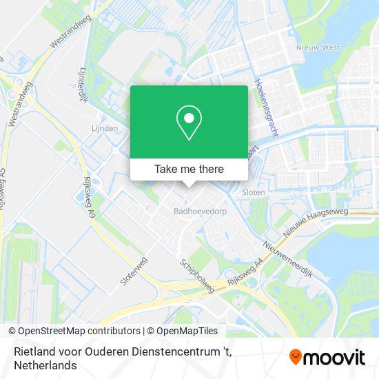 Rietland voor Ouderen Dienstencentrum 't map