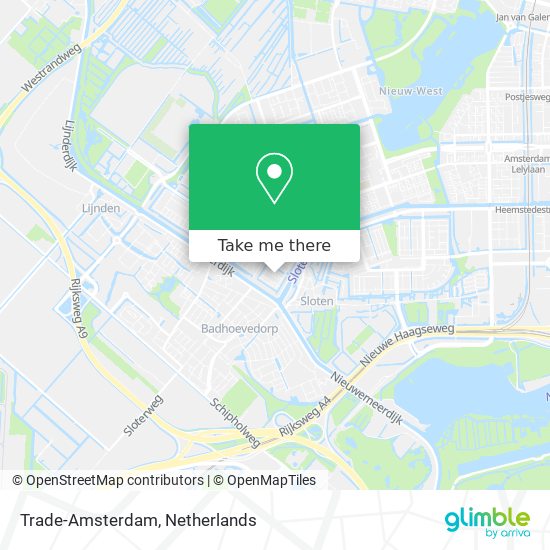 Trade-Amsterdam map