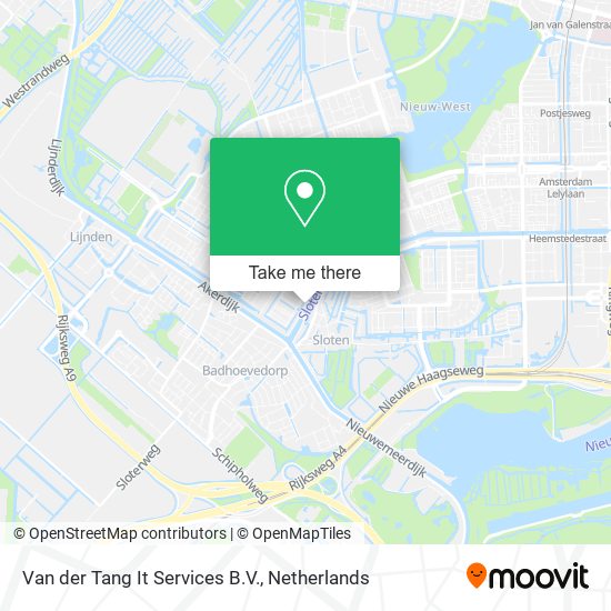 Van der Tang It Services B.V. Karte