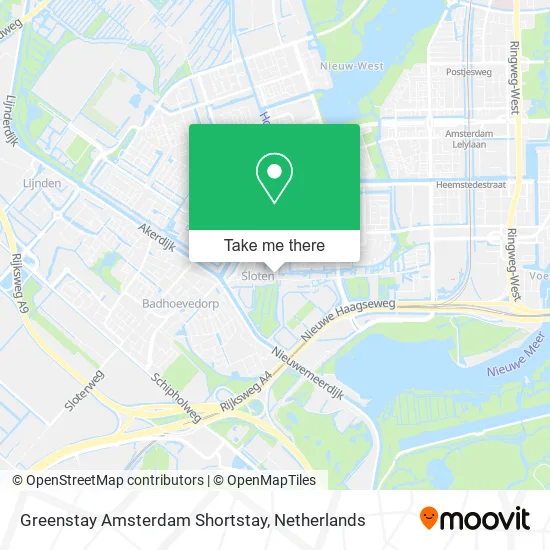Greenstay Amsterdam Shortstay map