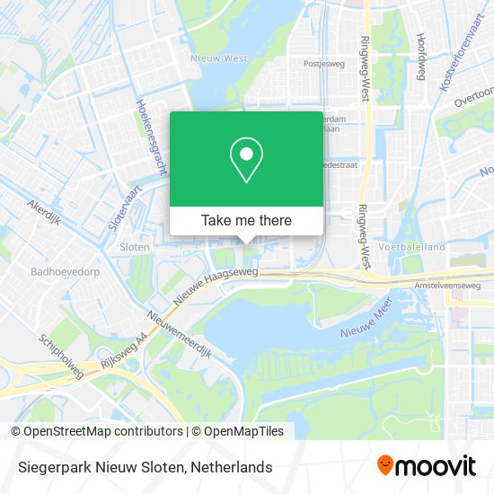 Siegerpark Nieuw Sloten Karte