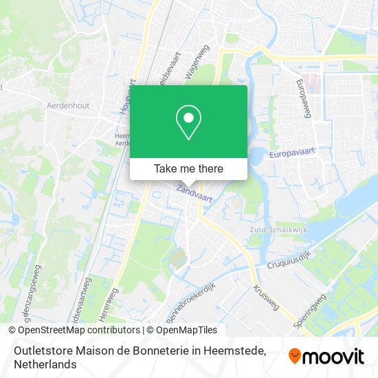 Outletstore Maison de Bonneterie in Heemstede map