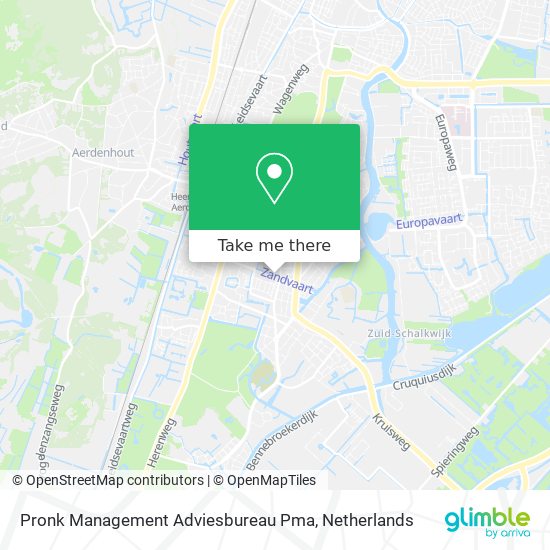 Pronk Management Adviesbureau Pma map