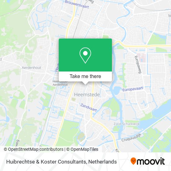 Huibrechtse & Koster Consultants map