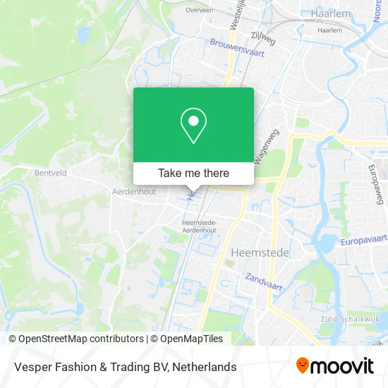 Vesper Fashion & Trading BV map