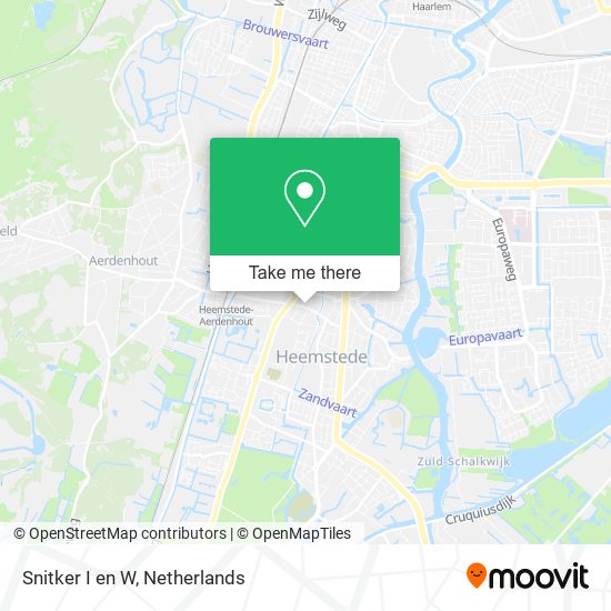 Snitker I en W map