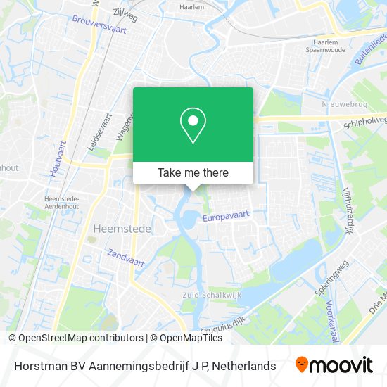 Horstman BV Aannemingsbedrijf J P map