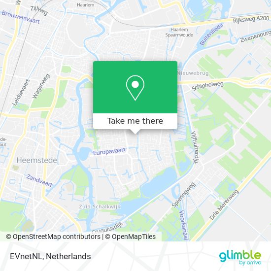 EVnetNL map